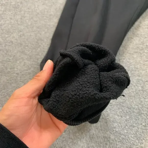 Lululemon Jogger Womens 4 Black Scuba High Rise Fleece Lined Drawstring Sweat - Picture 6 of 11